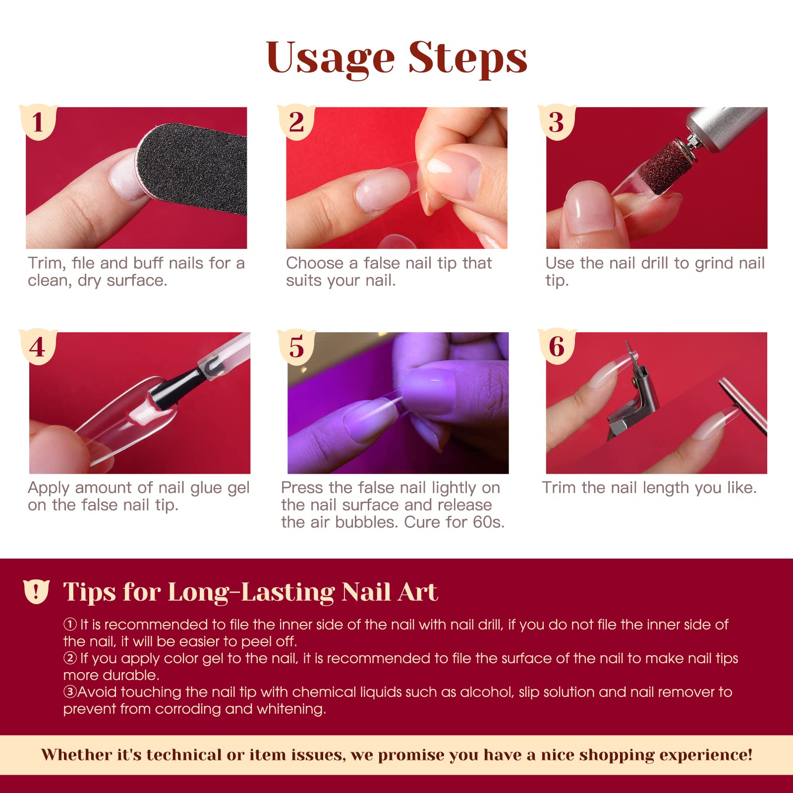 ROSALIND diy-nail-extension-kit supports home spa-style nail art sessions.