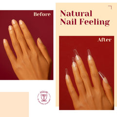 ROSALIND durable lightweight PMMA nail tips for comfortable wear.