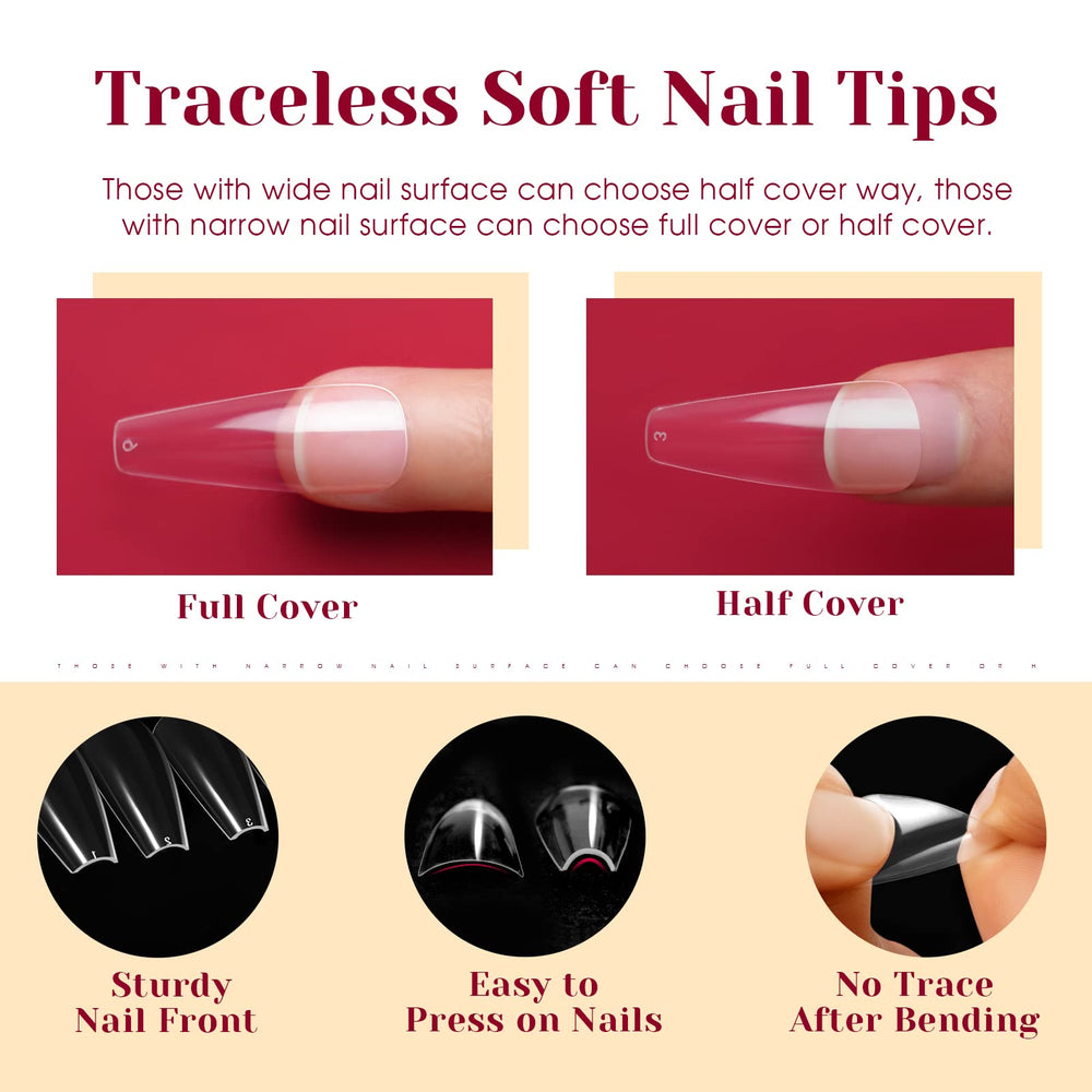 ROSALIND fast extension with a natural look for nails.