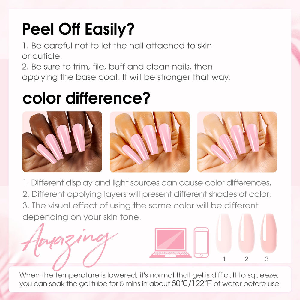 ROSALIND French manicure look with nude tones.