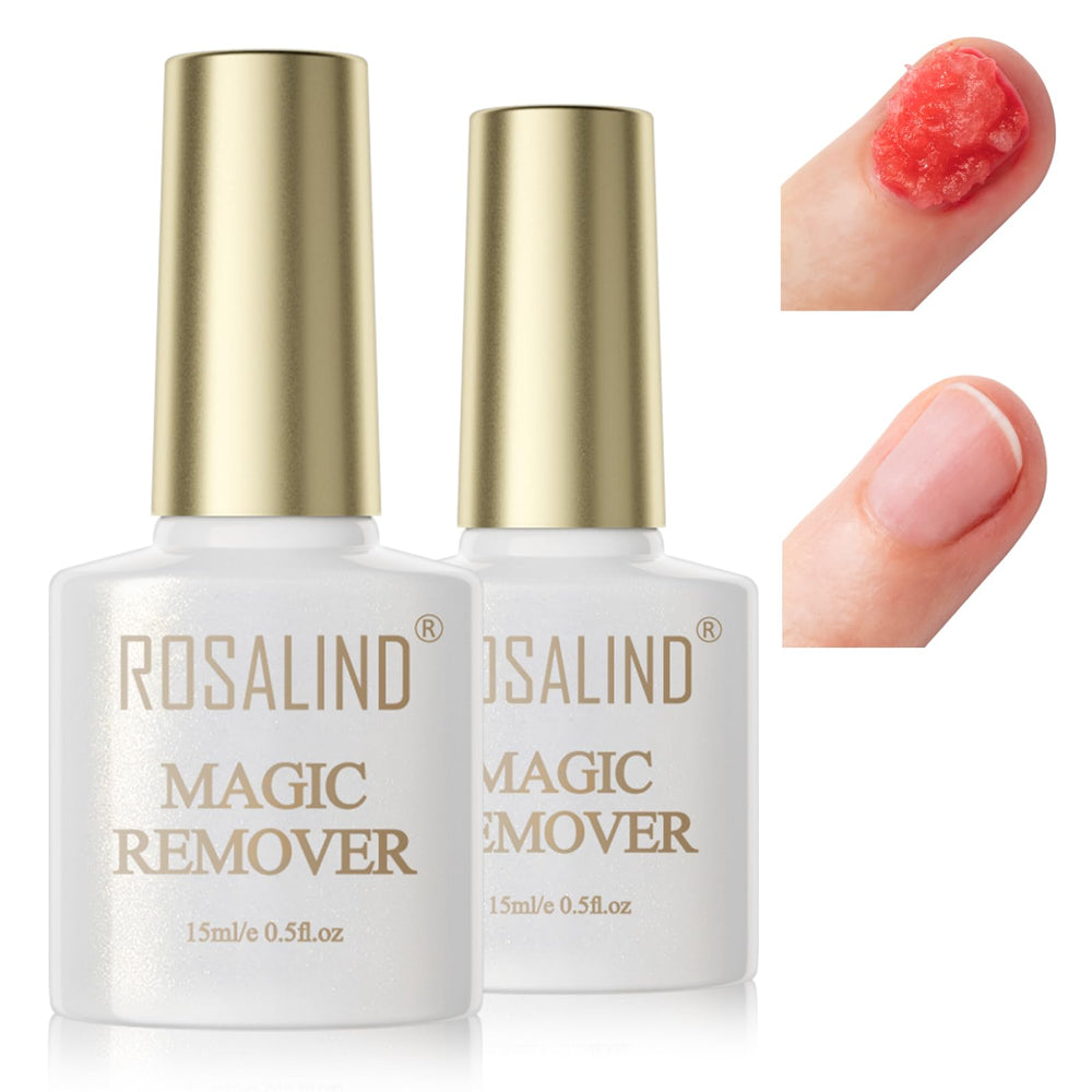 ROSALIND gel nail remover bottle for fast gel removal without foil.