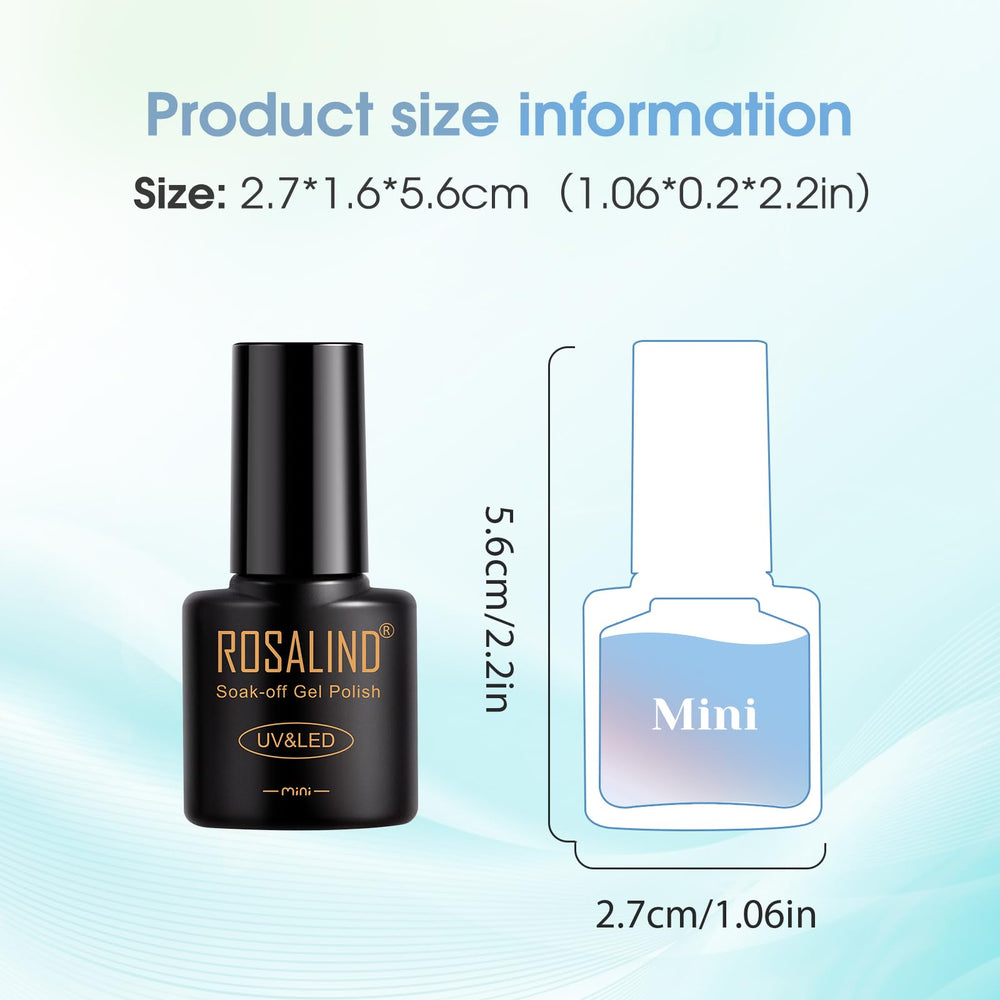 Rosalind Glitter Sequins Gel Polish finished manicure suggests durable shine for daily use