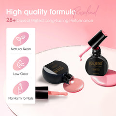 Rosalind Layering nude gel colors offers customizable opacity.