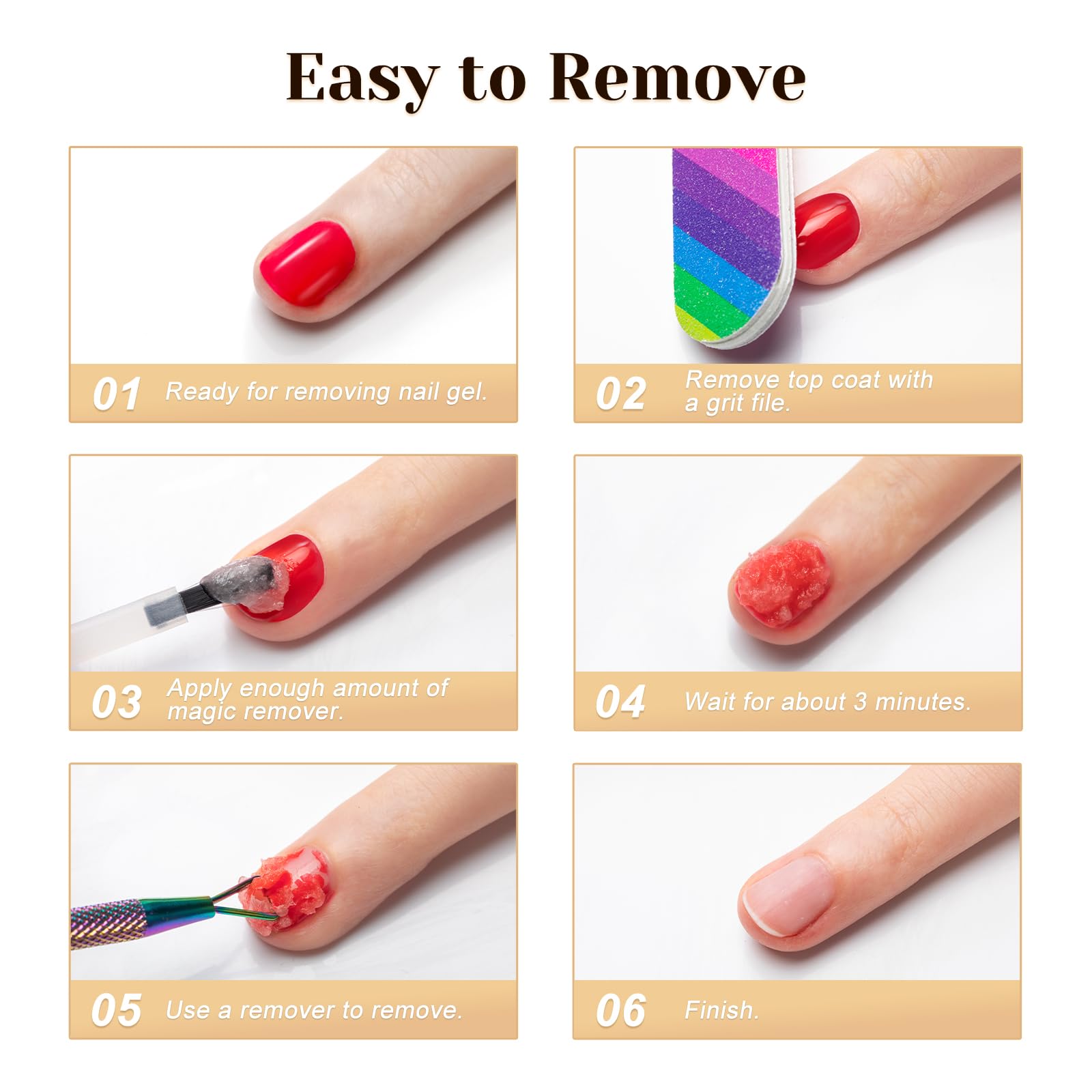 ROSALIND low-odor remover minimizes harsh smells during use.