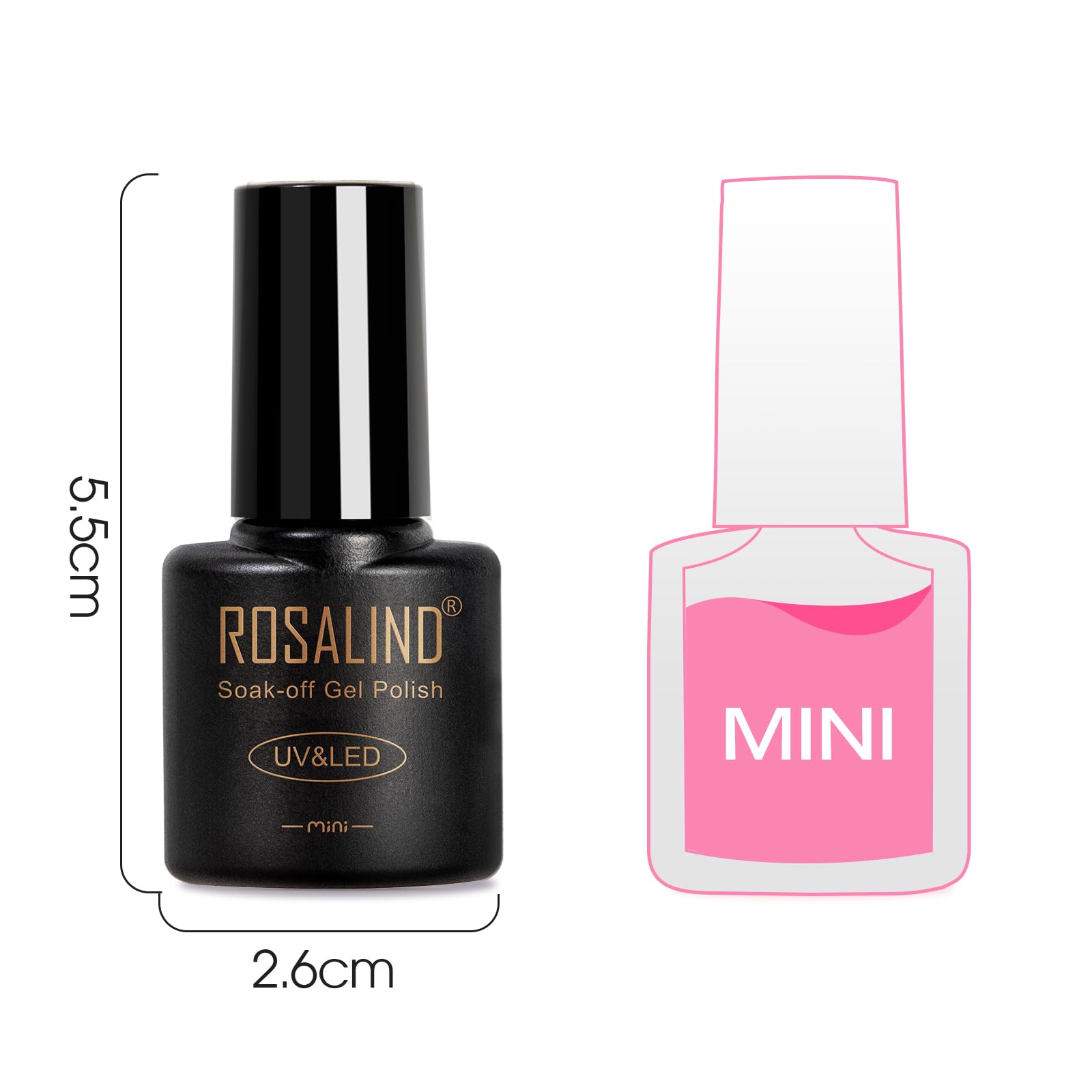 ROSALIND matte top coat creates a chic velvet finish.