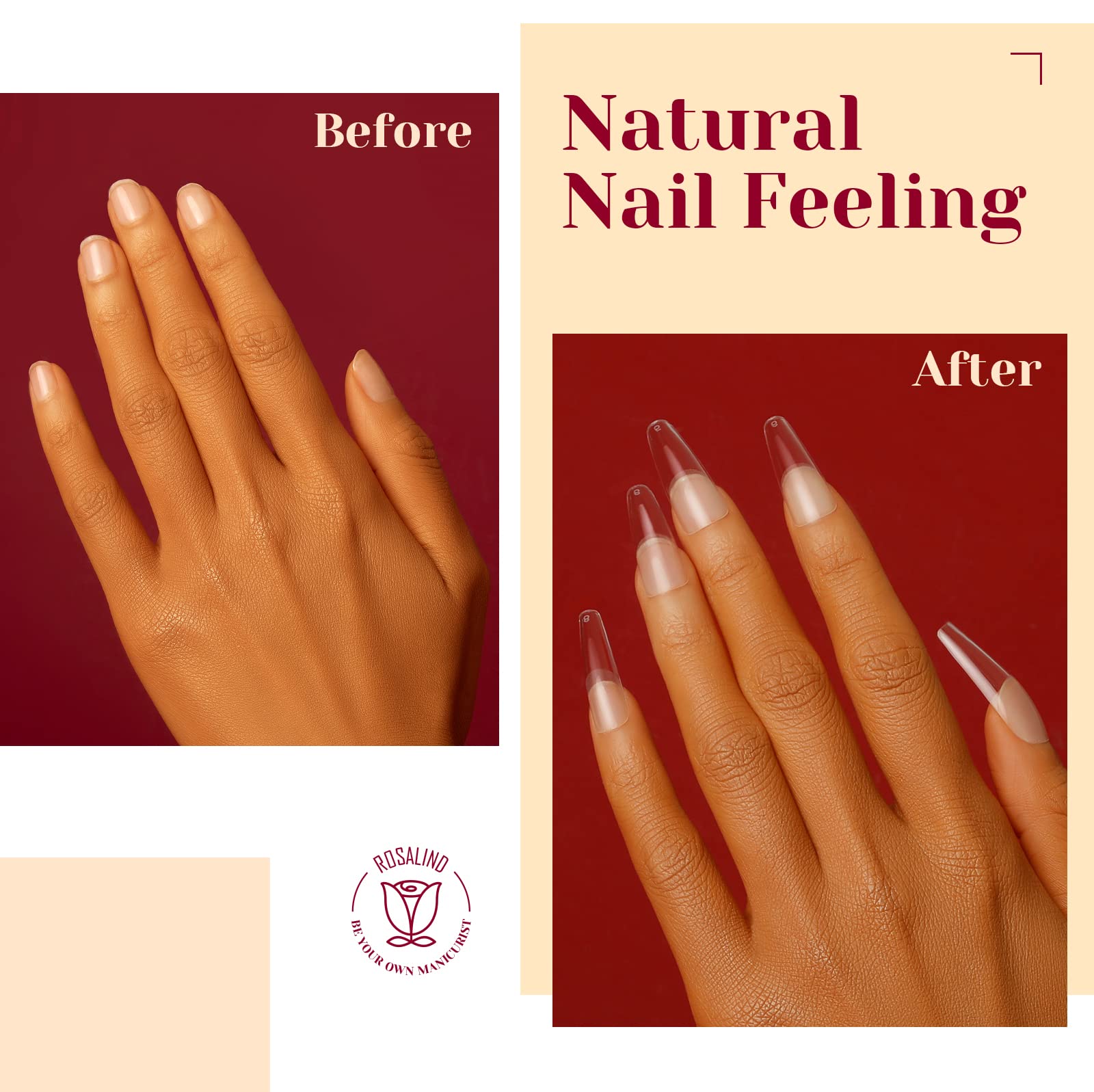 ROSALIND soft tips easy to trim for smooth manicure