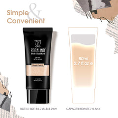 Long-wear potential of ROSALIND Nude Poly Nail Gel with proper prep.