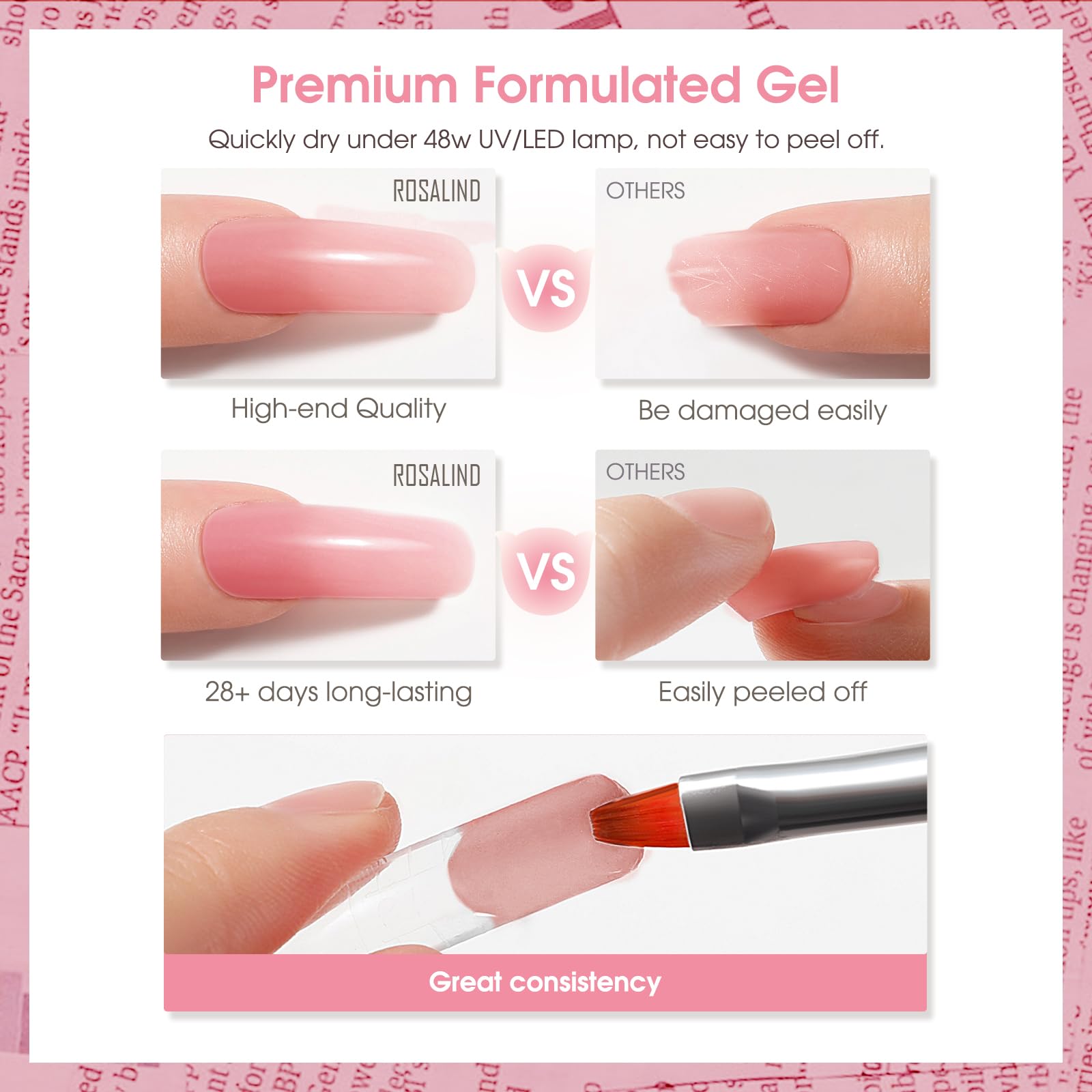 ROSALIND opal glitter nail art idea shows subtle shimmer accents