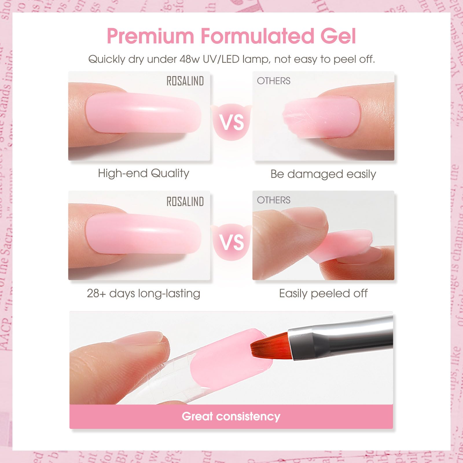 ROSALIND ideal for glitter and rhinestone nail art.