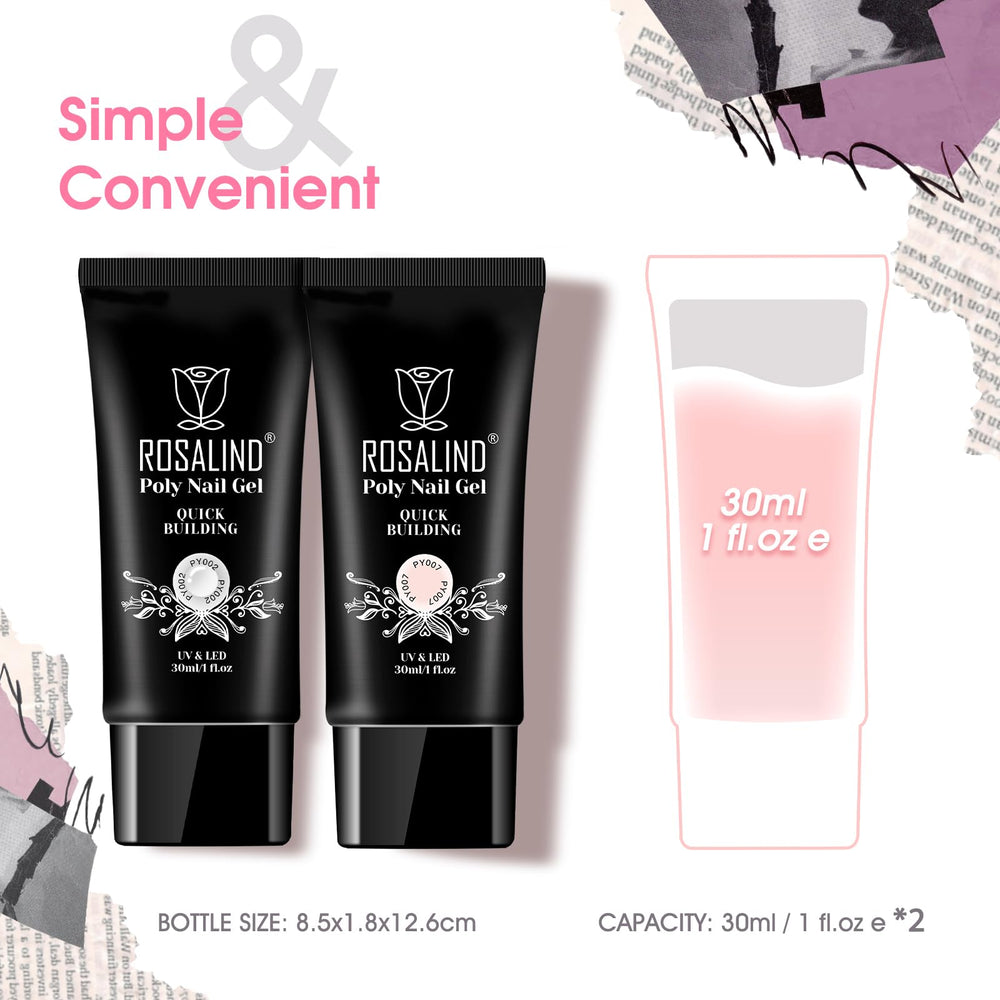 Rosalind professional-grade gel set supports easy at-home nail extensions