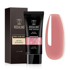 ROSALIND Rose Pink poly gel bottle showing rich color for durable manicures