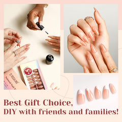 ROSALIND matte finish pink nude tips suitable for natural-looking nails