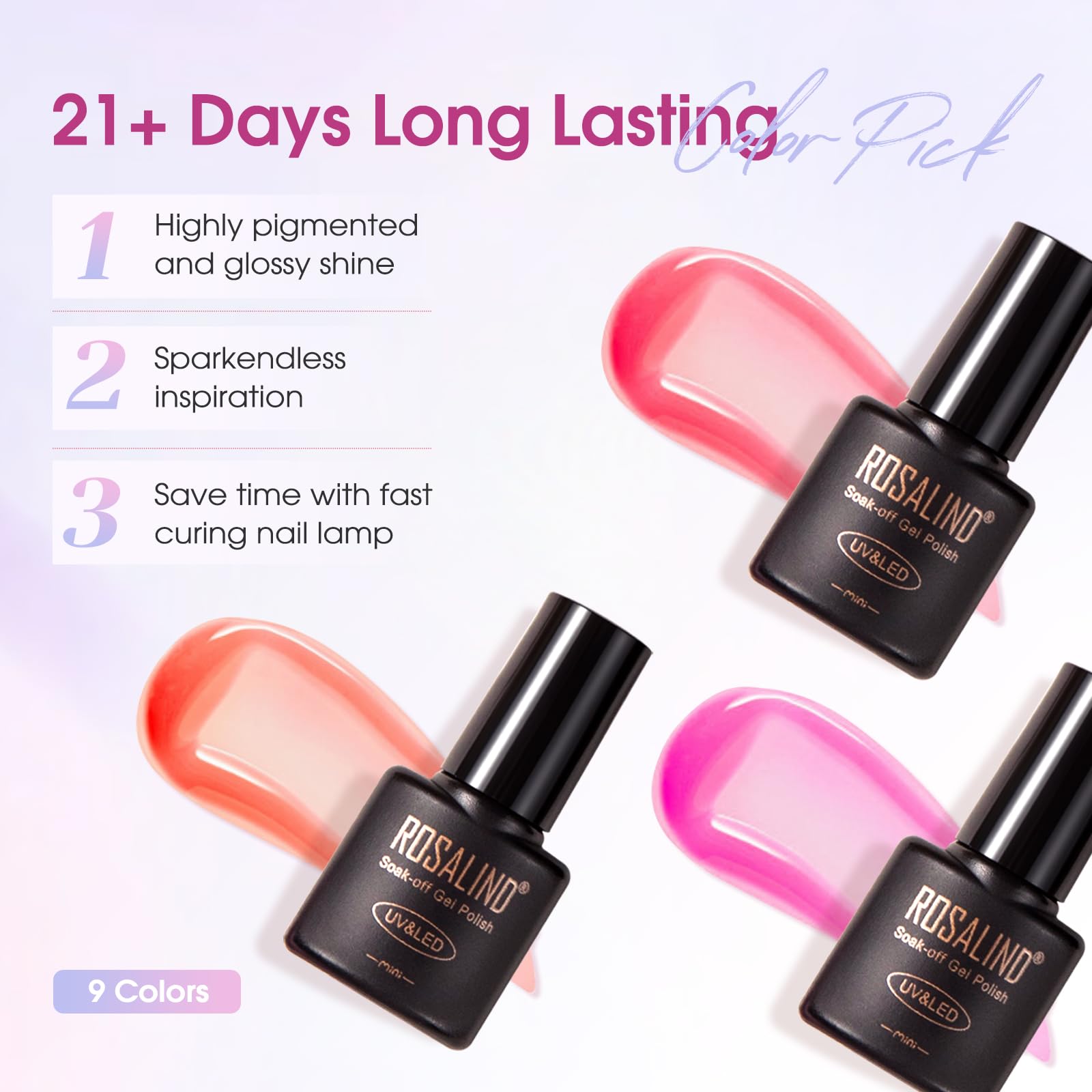 ROSALIND matte top coat for a modern soft look