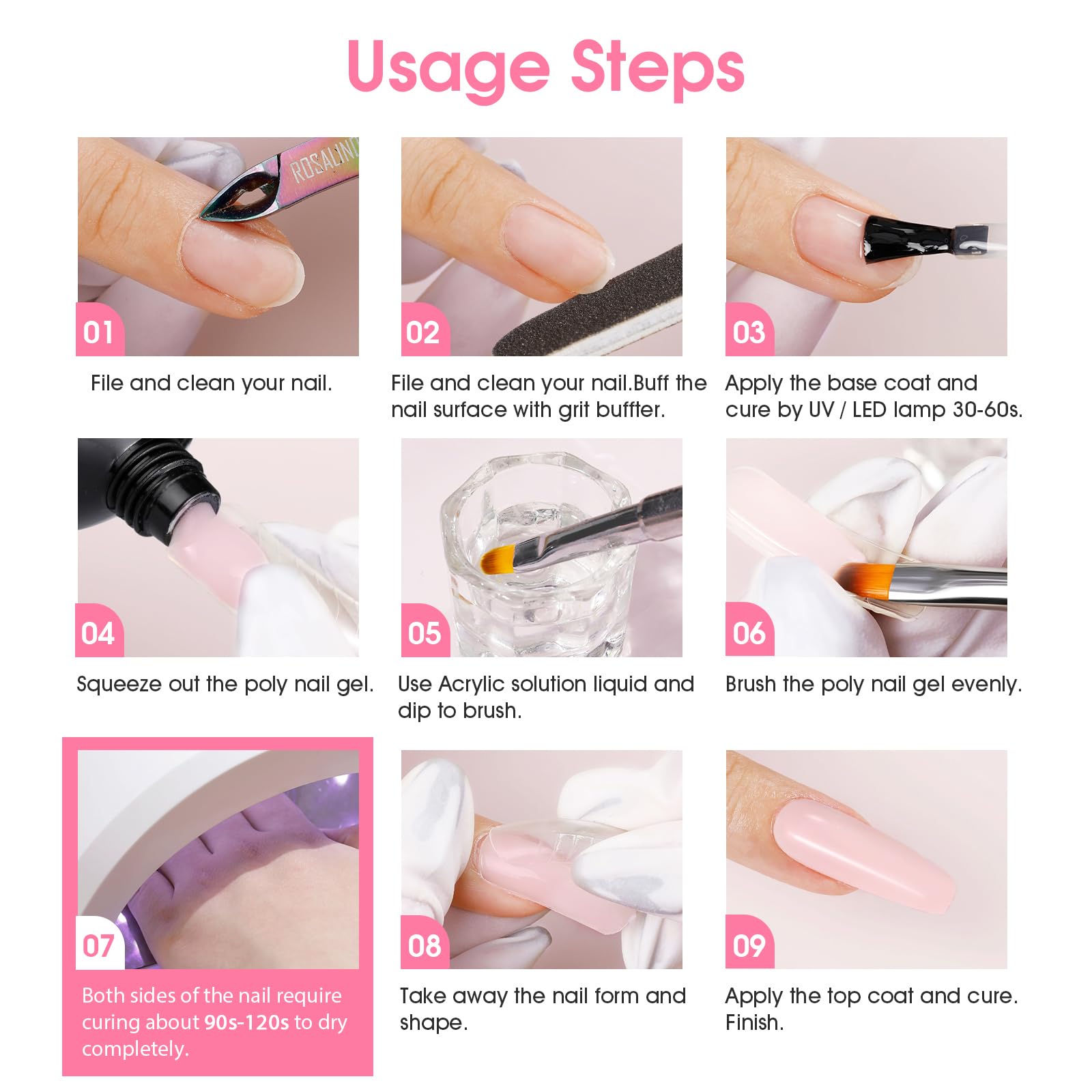 Rosalind two-pack packaging emphasizes convenience and value for home nail art