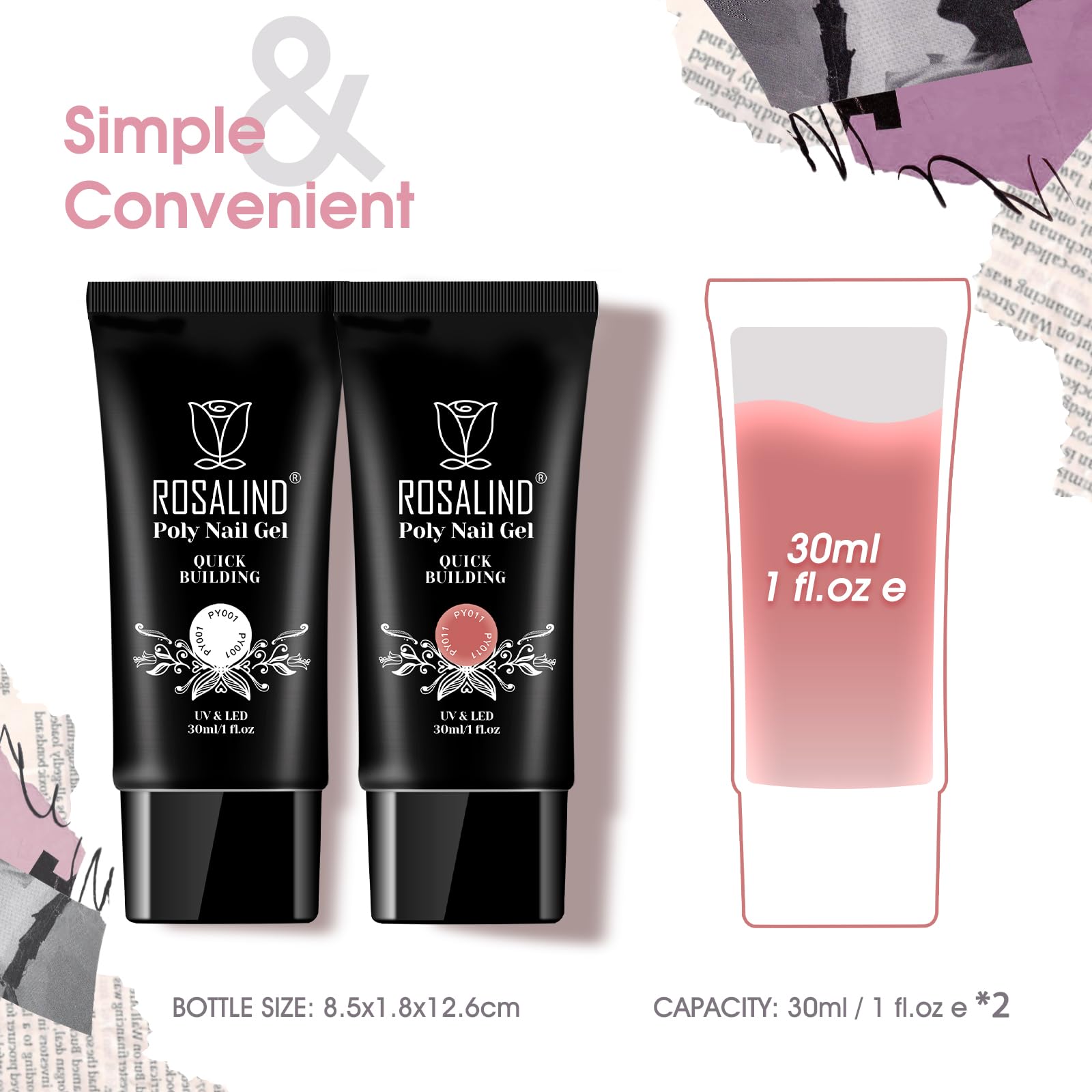ROSALIND UV/LED lamp required for curing RosePink&White gel