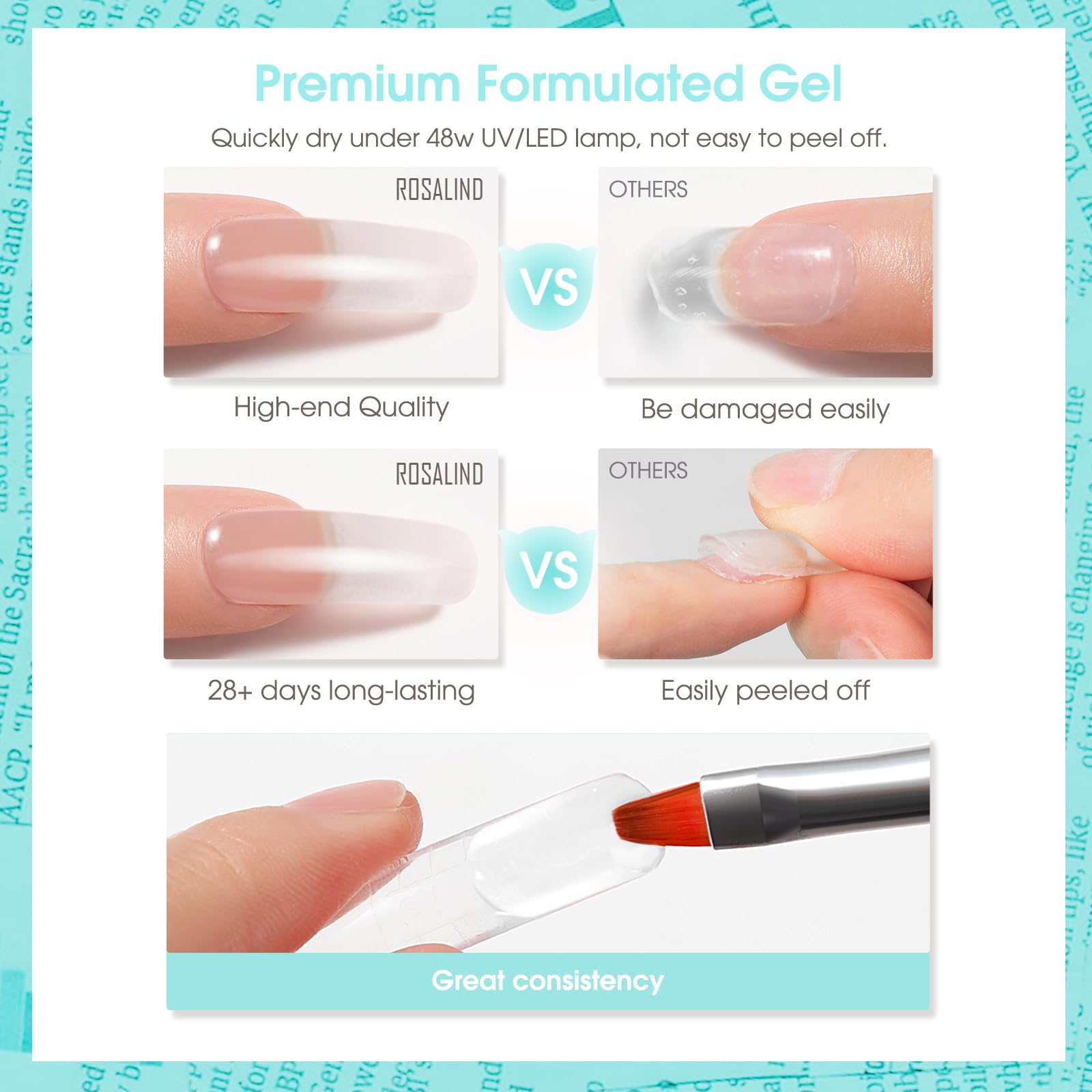 ROSALIND curing session under UV/LED lamp shows quick nail gel hardening