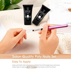 ROSALIND brush with gel allows smooth, controlled application.