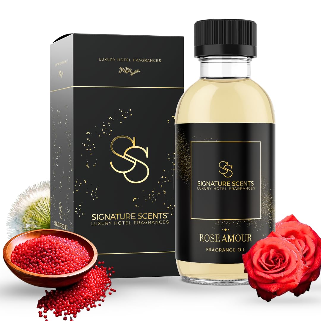 Rose Amour diffuser oil 120ml bottle - front view