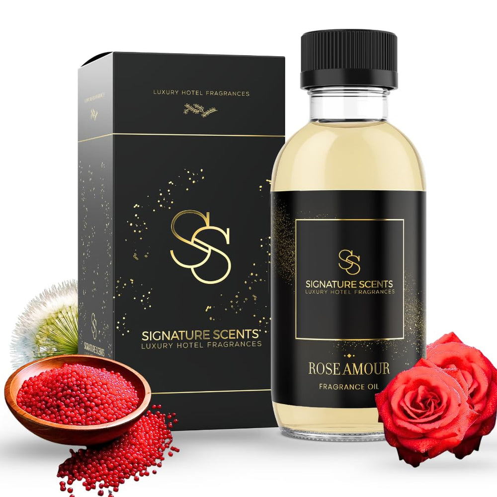Rose Amour diffuser oil 120ml bottle - front view
