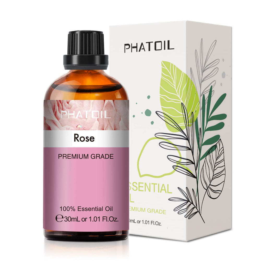 30ml amber glass bottle of Rose Essential Oil