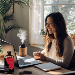 Rose essential oil used in handmade candles and soaps
