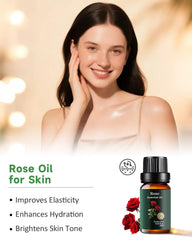 Rose essential oil for aromatherapy diffusers and humidifiers