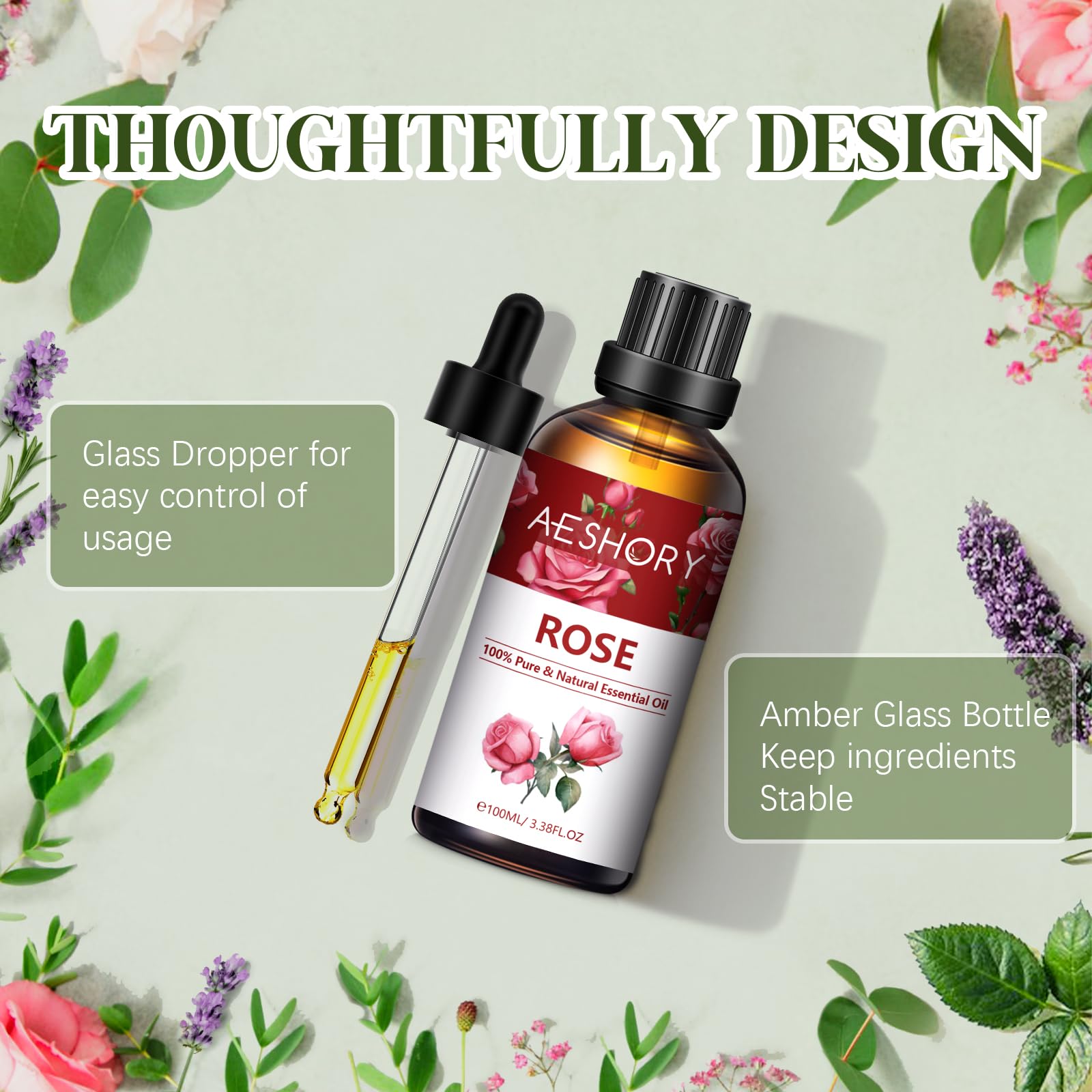 Candle making with rose essential oil aroma