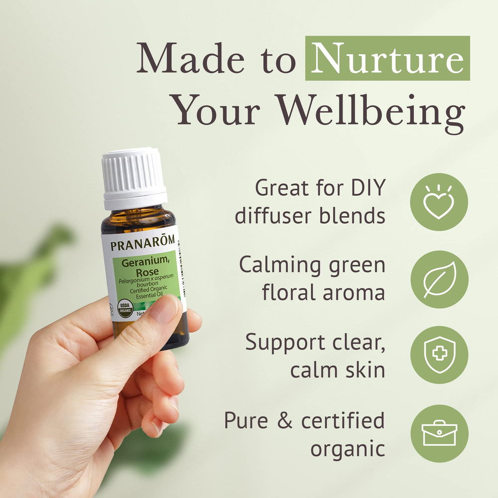 Rose Geranium essential oil for skincare and deodorant applications