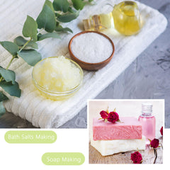 Candle being scented with Rose & Lily Fragrance Oil