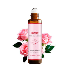 Rose Rollerball Essential Oil 10ML Coconut Body Oil for Aromatherapy and Skin Care