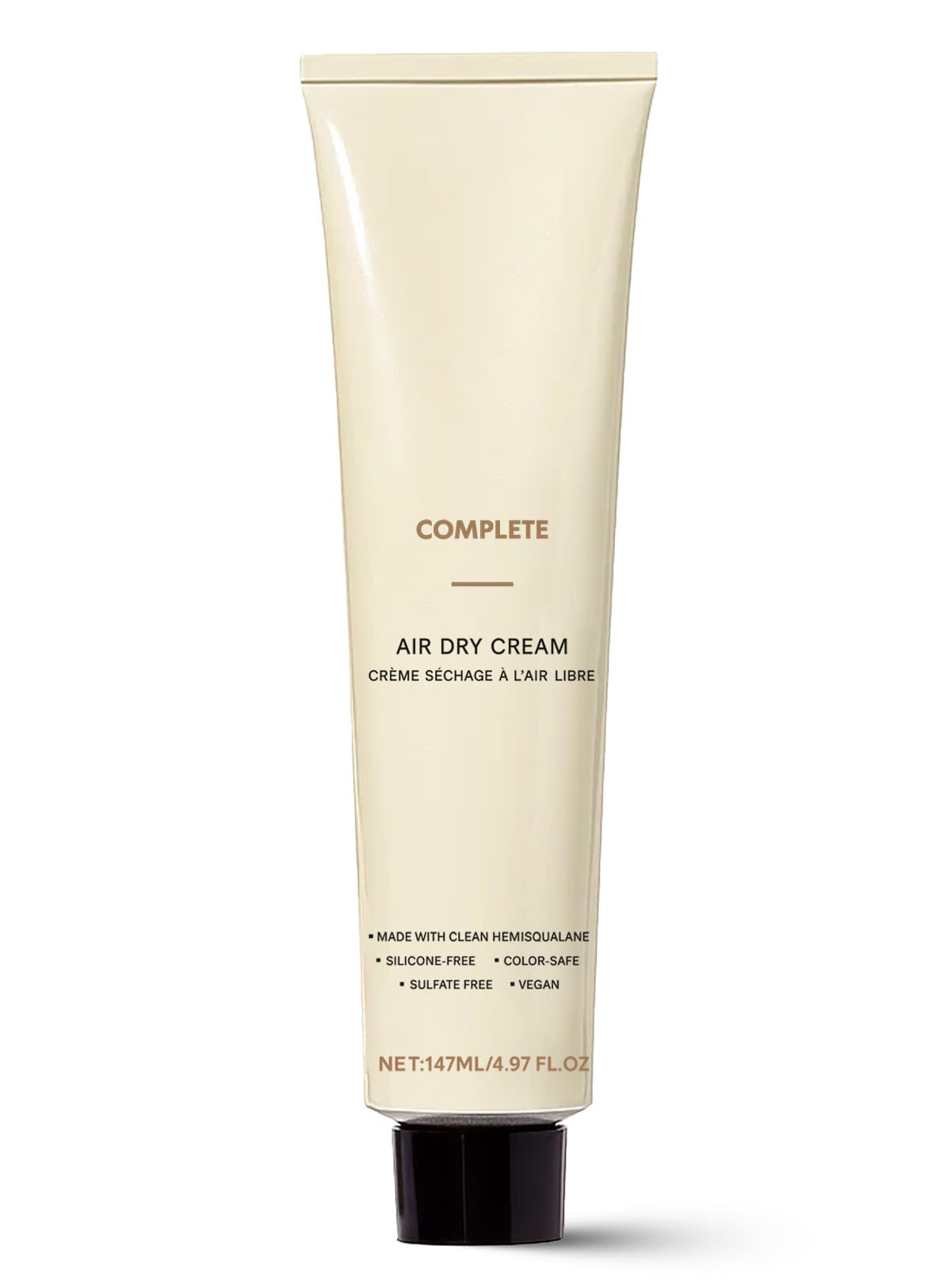 Roseblem Air Dry Cream bottle with pump for controlled application and frizz defense.