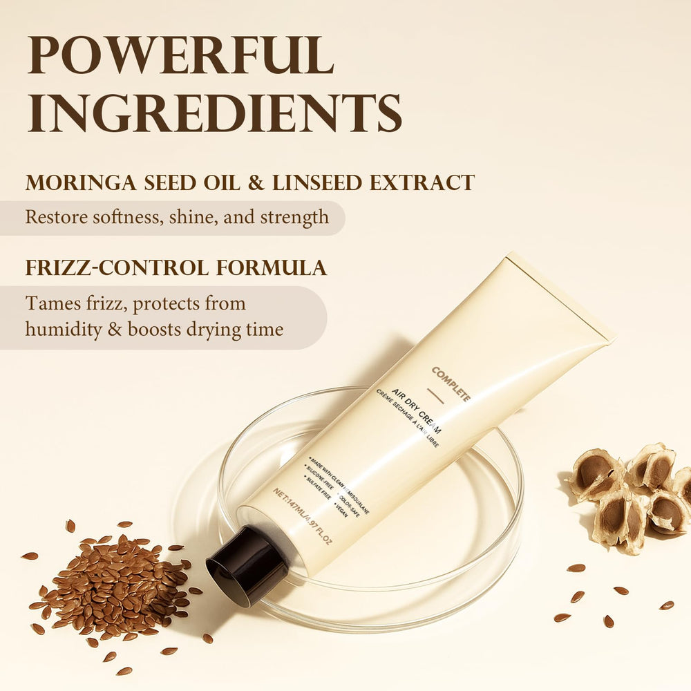 Roseblem Air Dry Cream provides soft hold while air-drying hair.