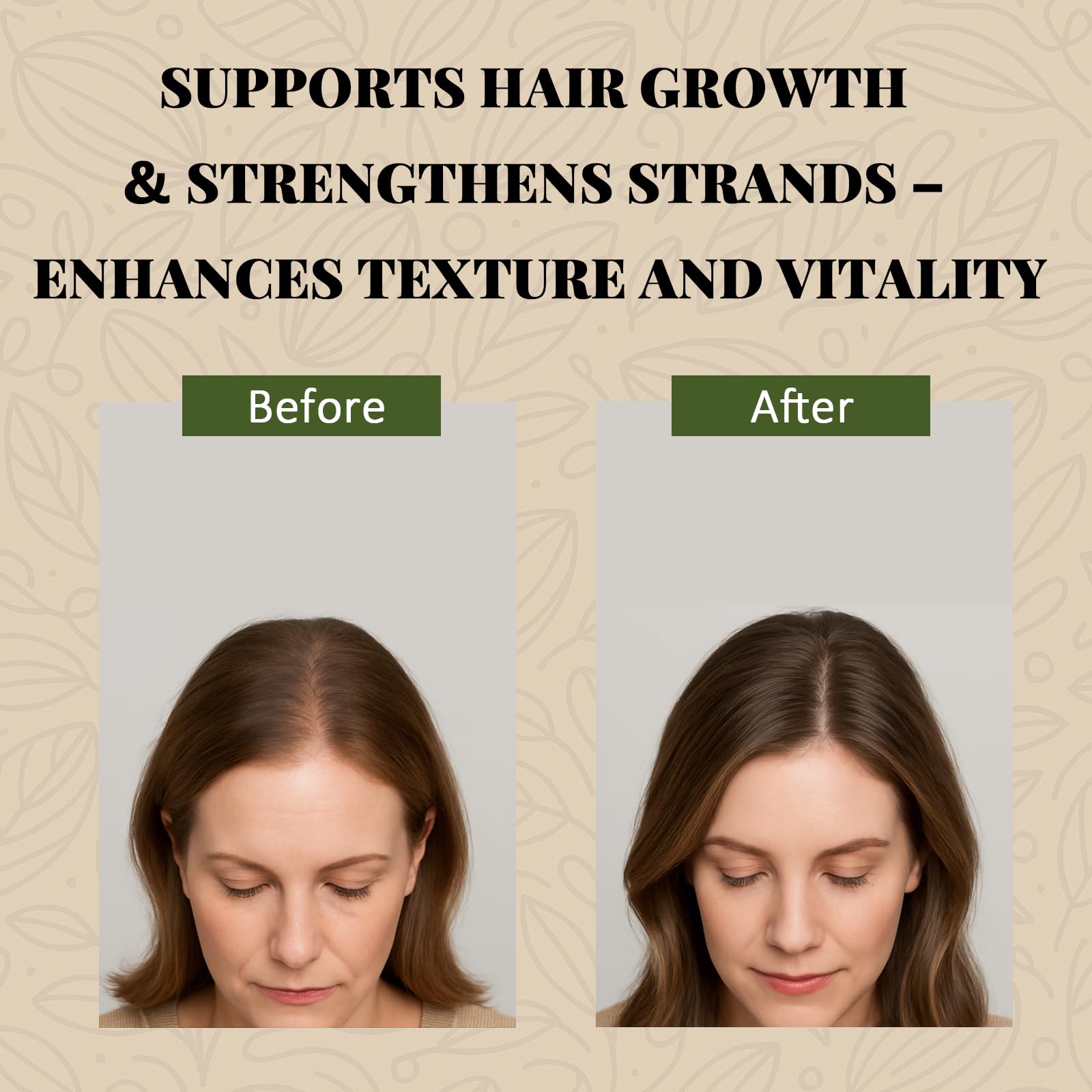 Roseblem Batana Oil on hair demonstrates natural shine