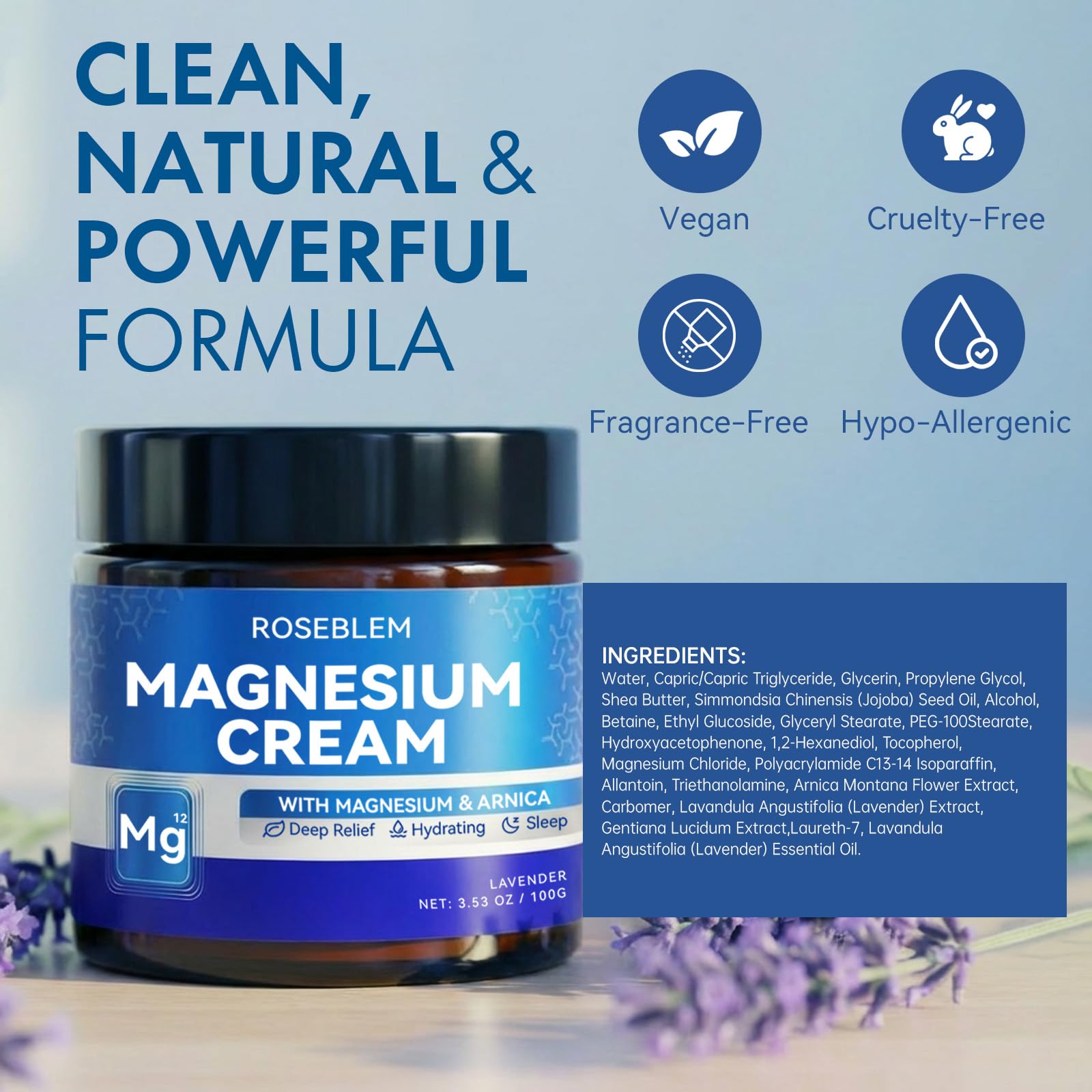 Post-workout Roseblem application on arms and shoulders.