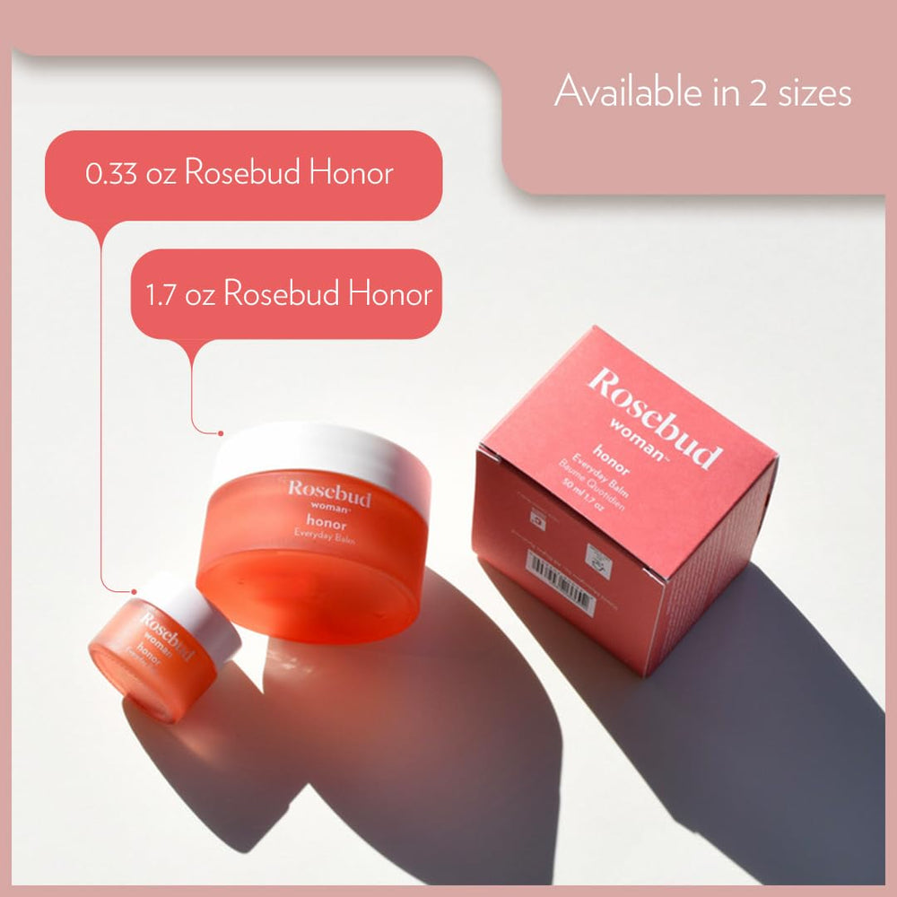 Rosebud Woman Honor cruelty-free-label signals ethical feminine care.