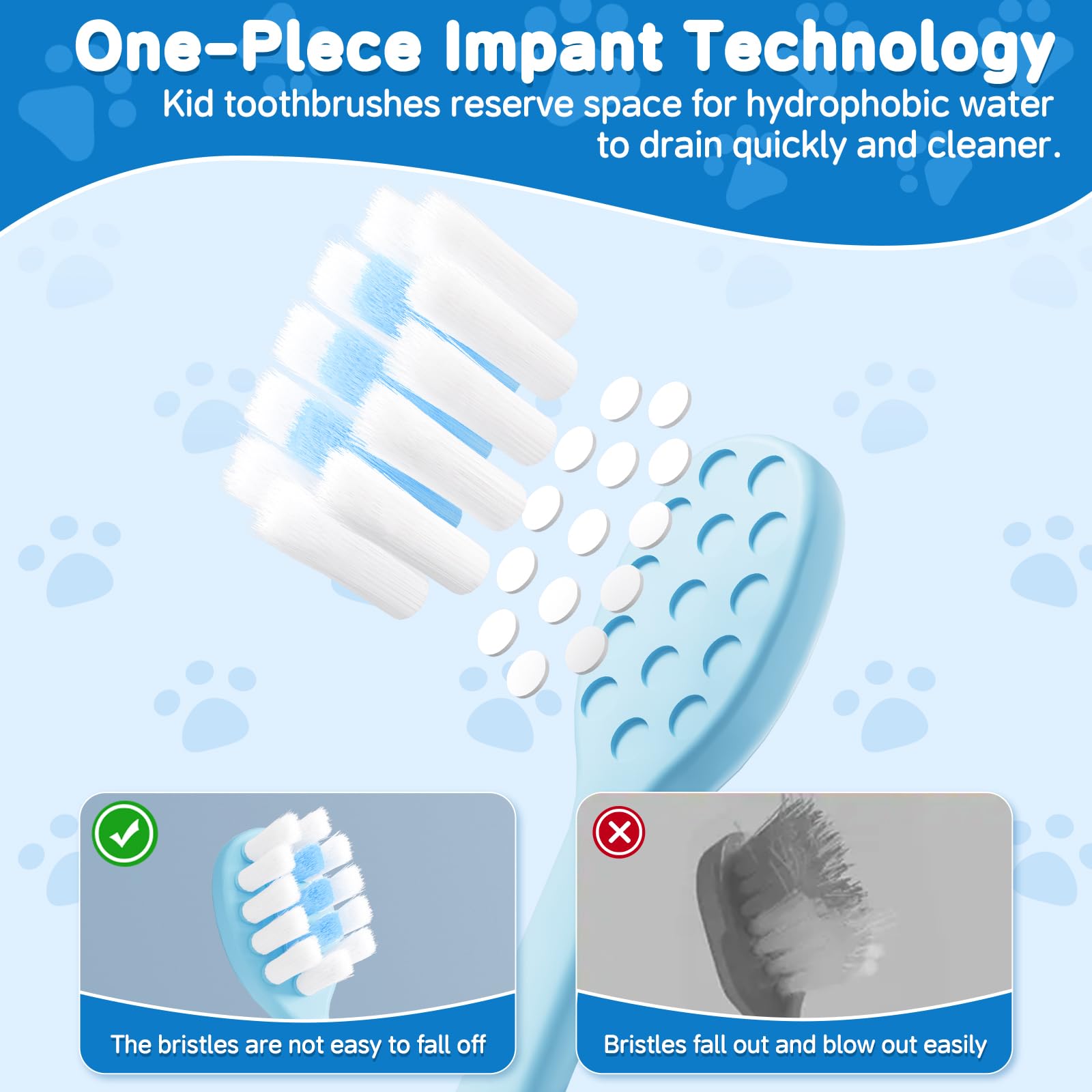 RoseFish children's toothbrushes in four colors for kids ages 2-8