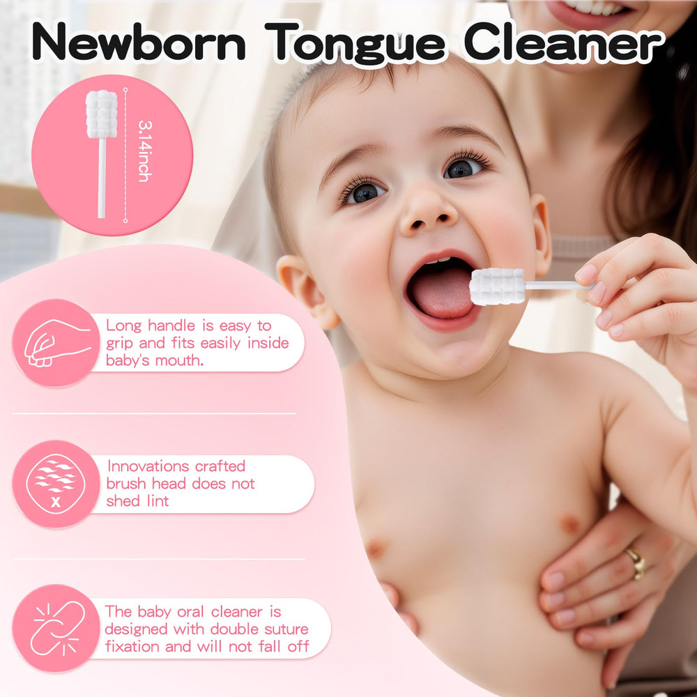 Soft baby finger toothbrush included in RoseFish kit