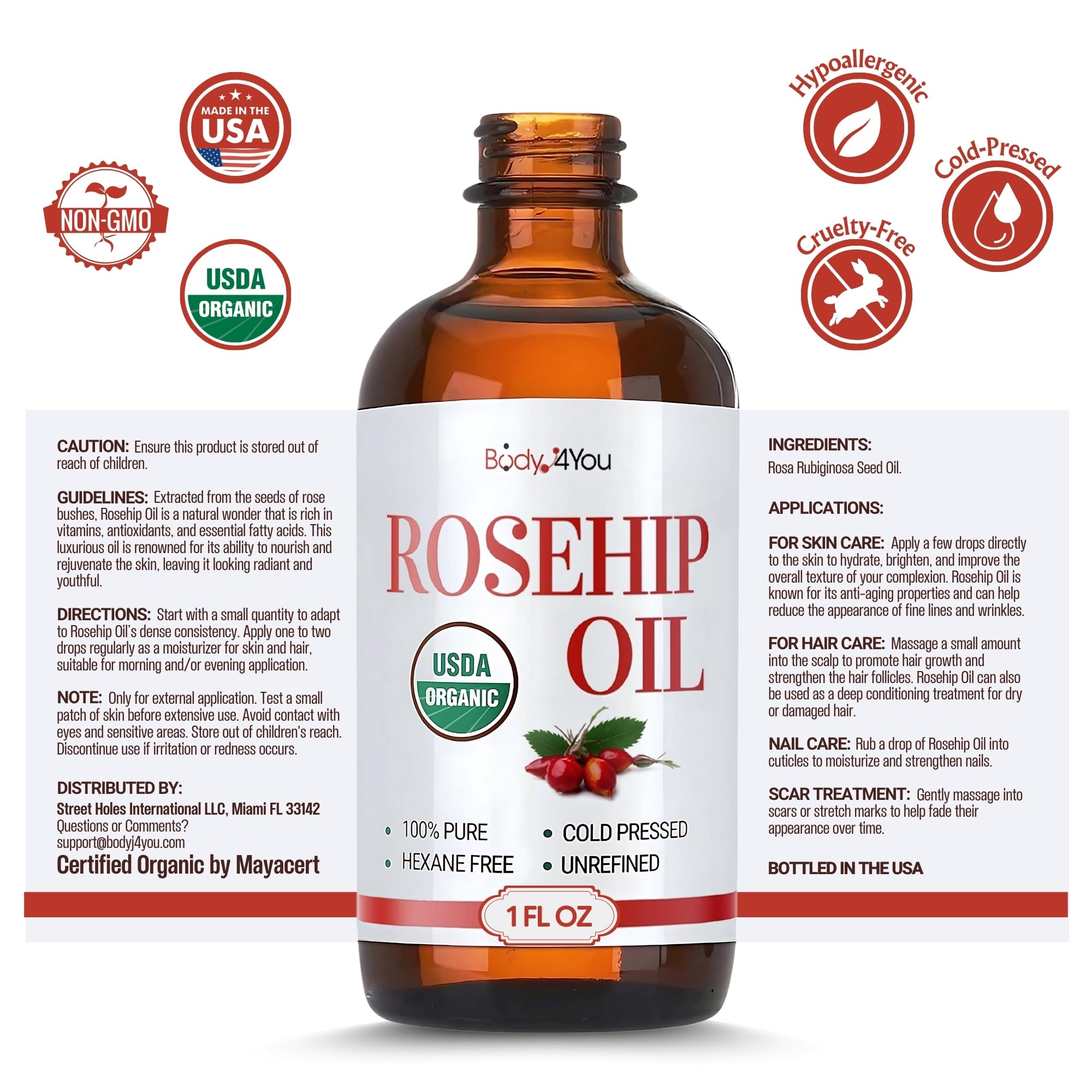 DIY beauty ideas using rosehip oil for skin, hair, and nails