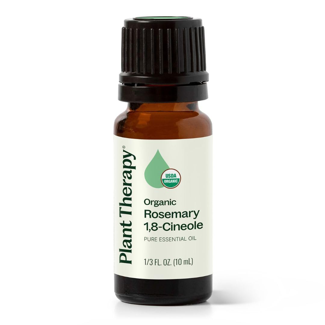 Bottle of Plant Therapy Rosemary Essential Oil 10 mL