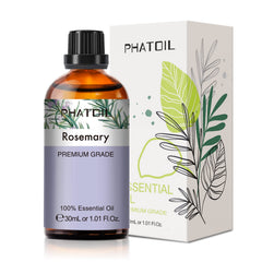 Rosemary essential oil 30ml bottle with dropper