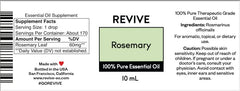 Rosemary essential oil packaging