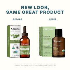Packaging varies for Cliganic Rosemary Oil