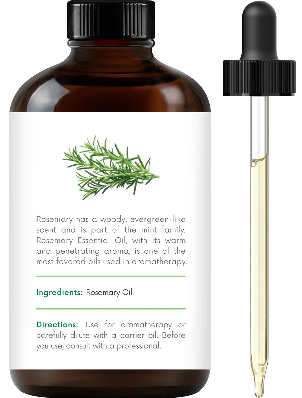 Rosemary essential oil for diffuser and aromatherapy