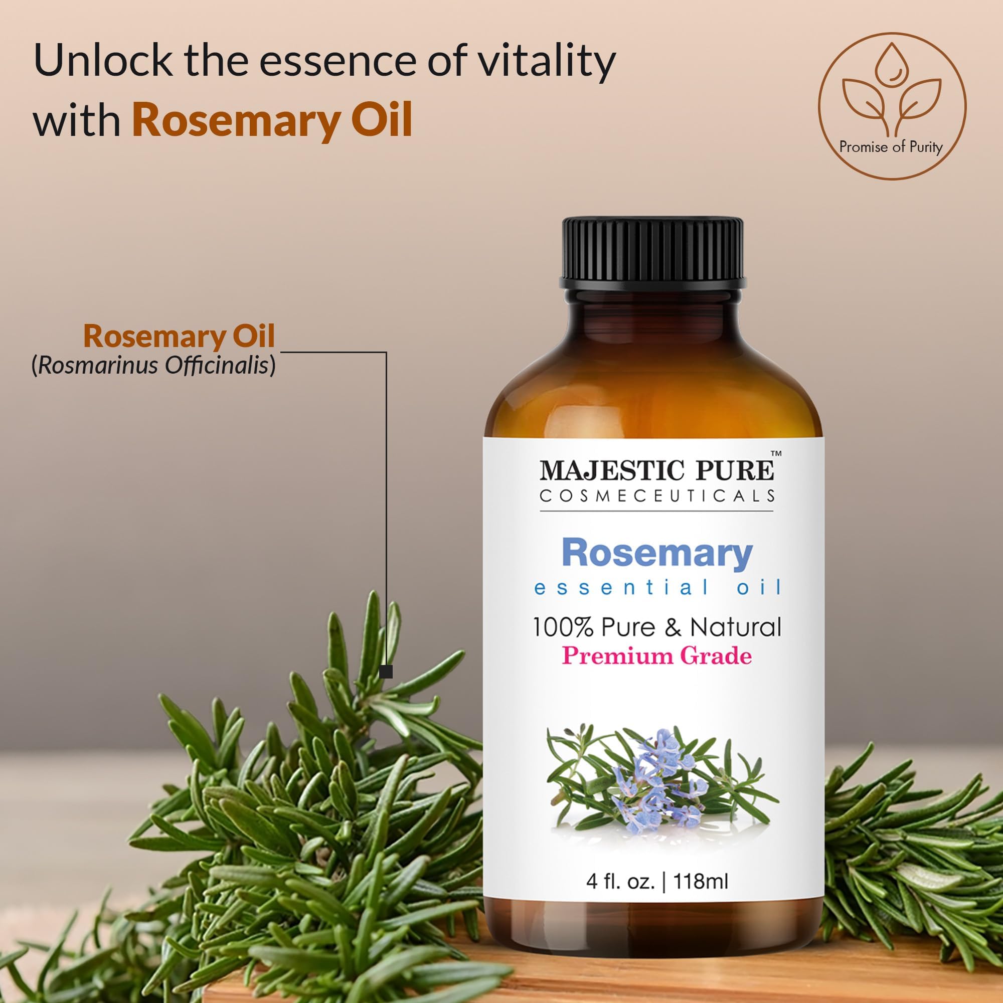 Rosemary essential oil for hair care and scalp health