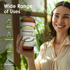 Rosemary essential oil for hair care and scalp