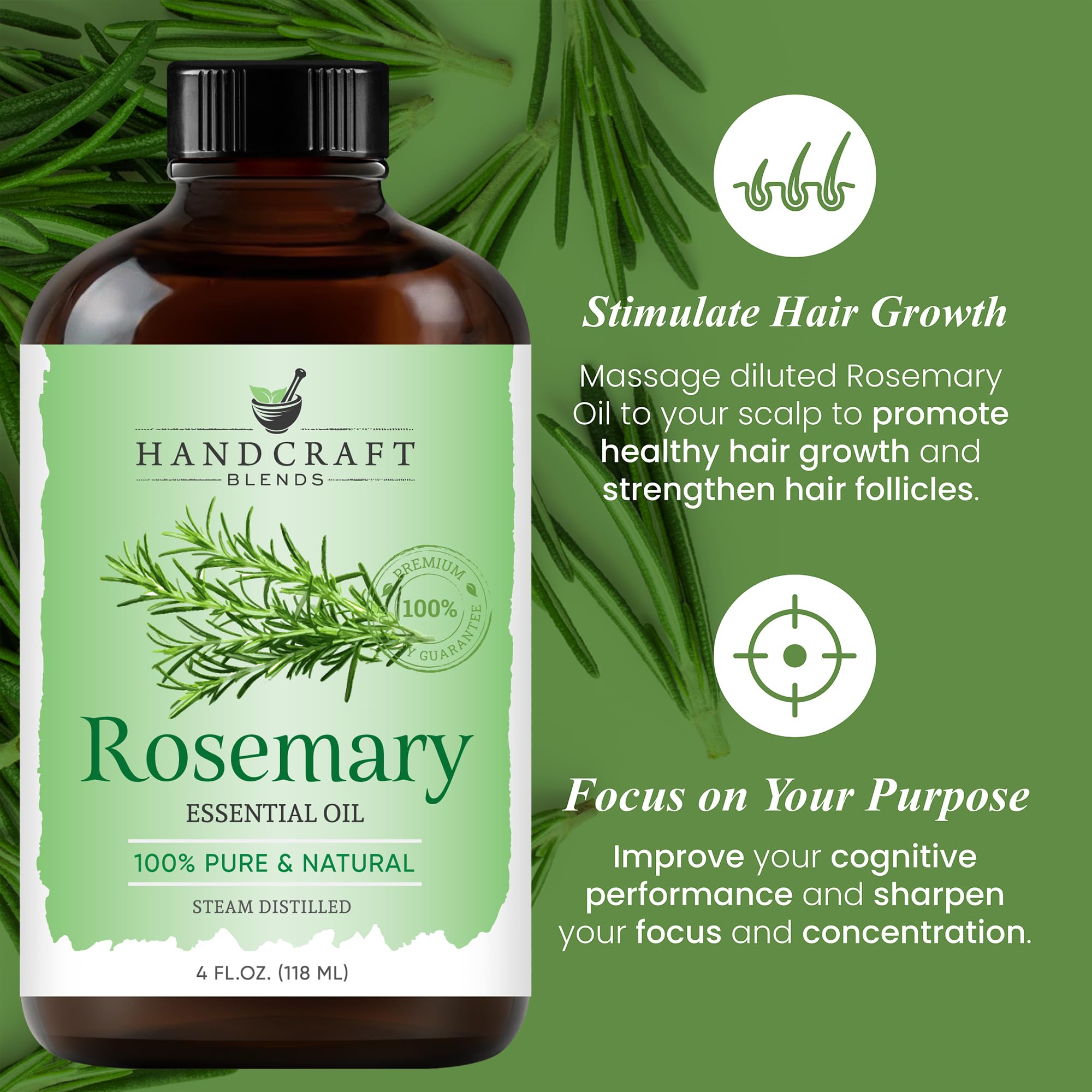 Rosemary essential oil for massage