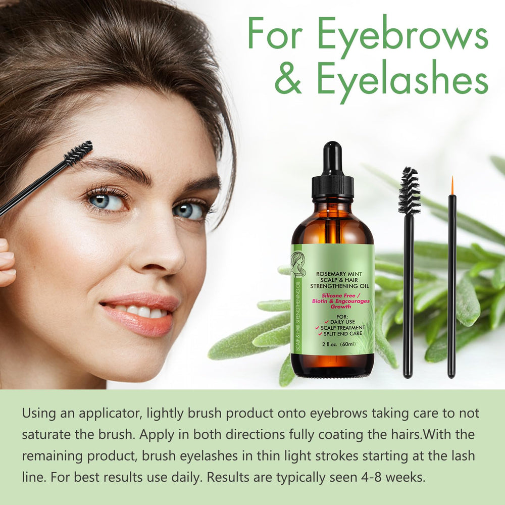 Packaging for rosemary oil hair growth product