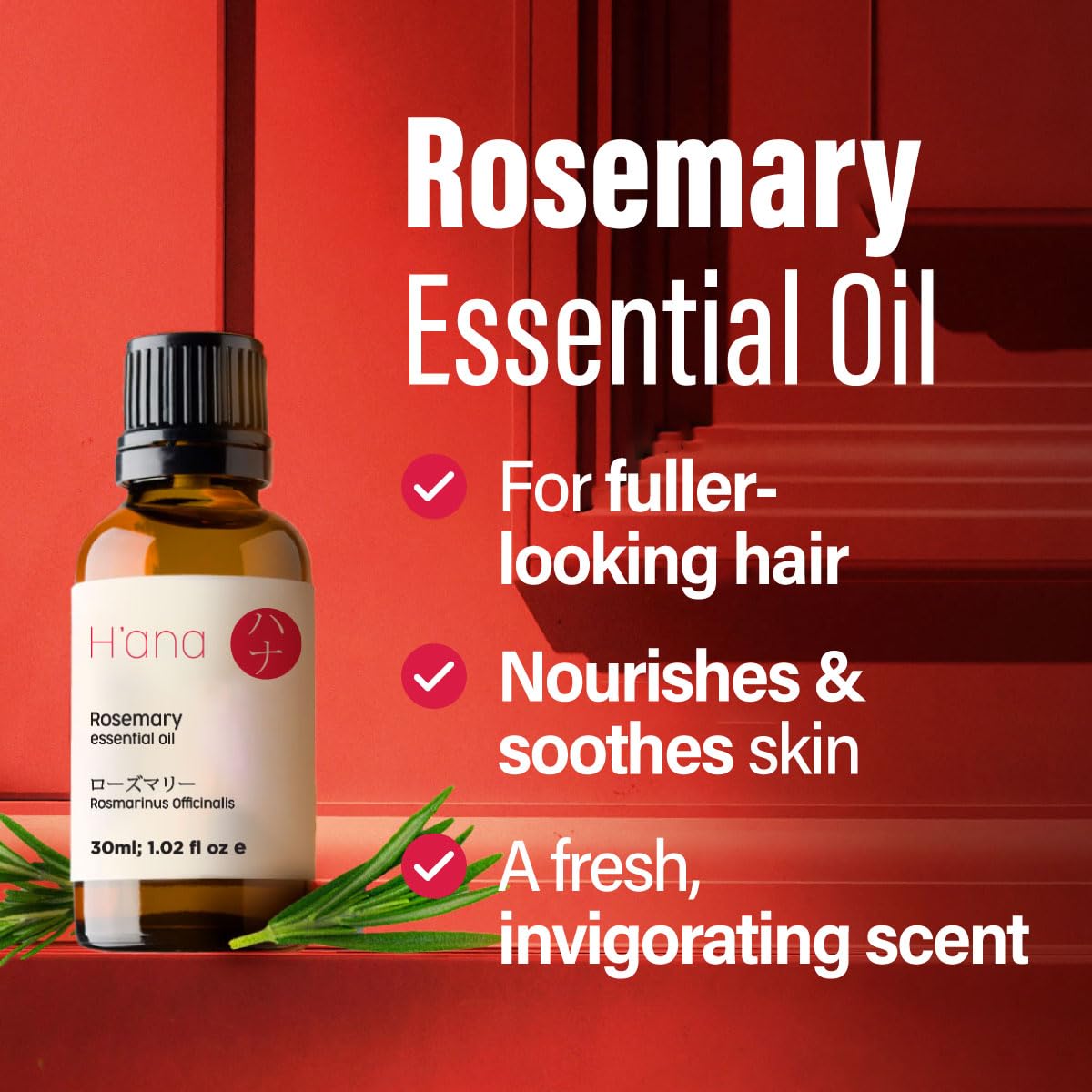 Rosemary essential oil for skin care and facial use