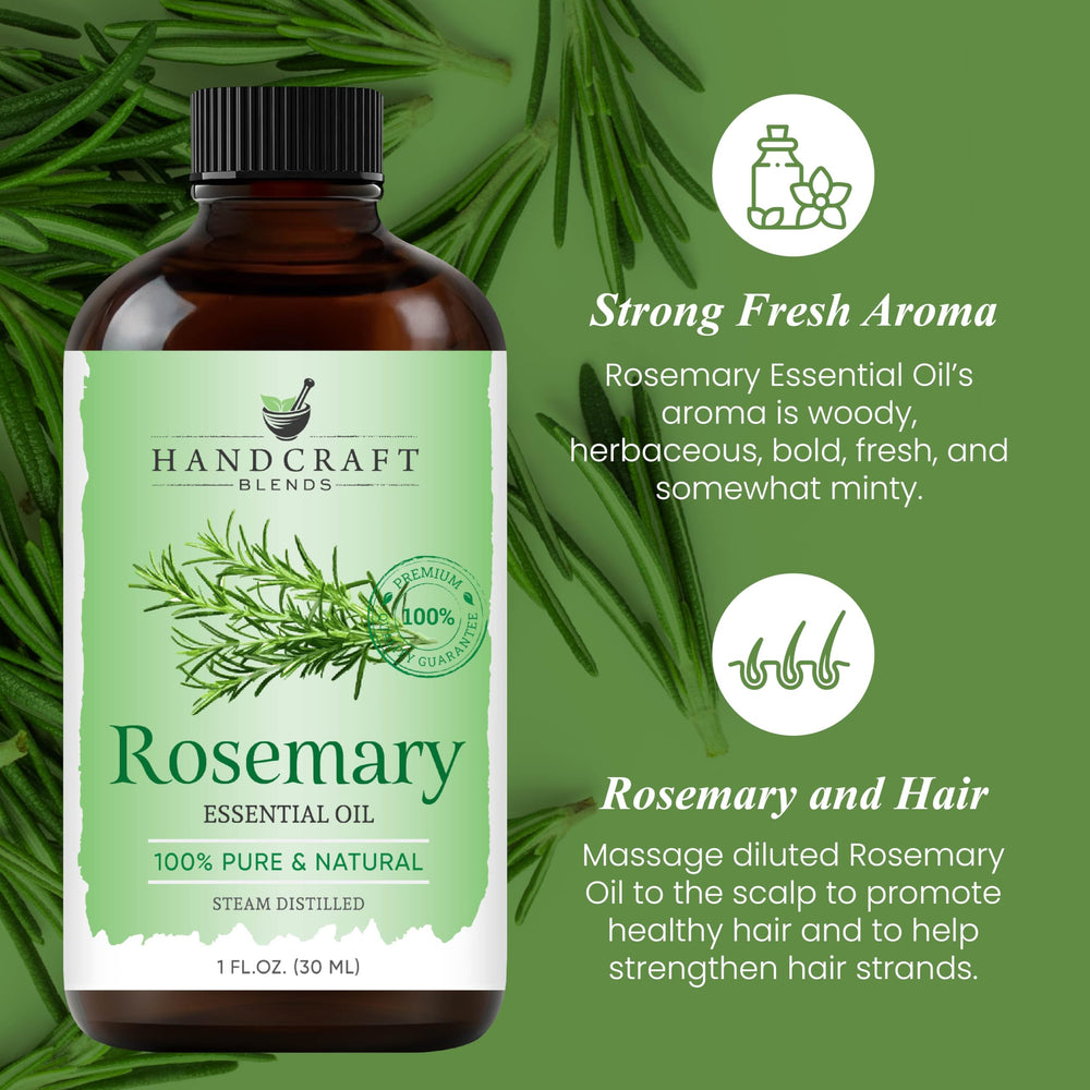 Rosemary essential oil for skincare and soap making