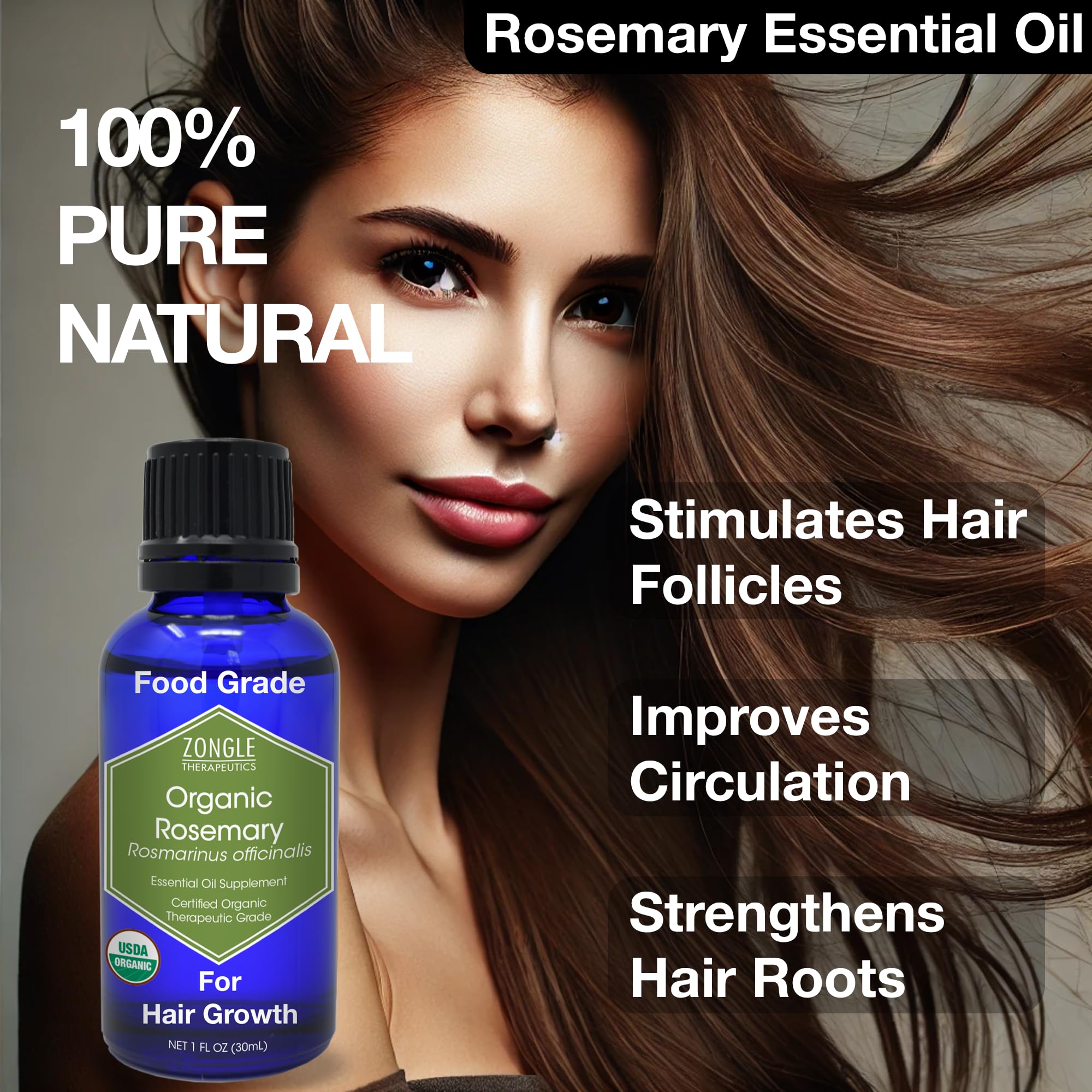 Rosemary oil used to promote hair growth